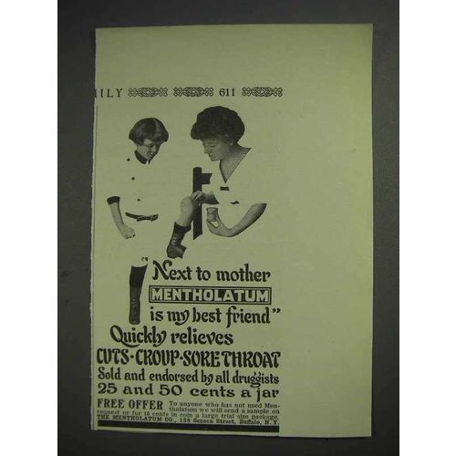 1913 Mentholatum Ointment Ad - My Best Friend