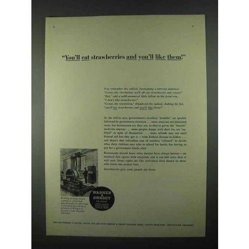 1967 Warner & Swasey Tape Controlled Gun Drill Ad
