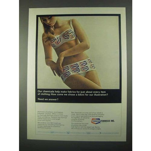 1967 Tenneco Inc. Ad - Chose a Bikini For Illustration