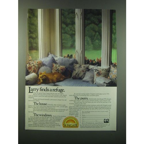 1988 PPG Sungate Windows Ad - Larry finds a refuge