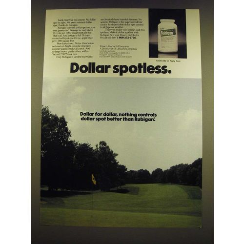 1990 Elanco Rubigan Ad - Dollar spotless