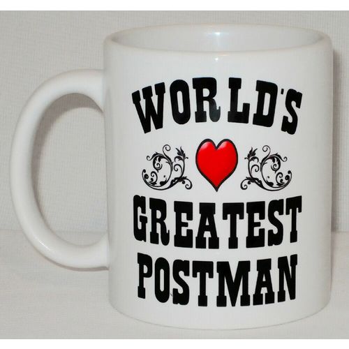 Worlds Greatest Postman Mug Can Personalise Great Delivery Driver Post Man Gift