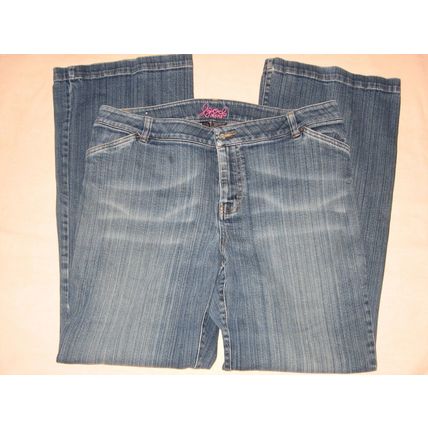 Womens Izod Blue Jeans 14 Distressed Color 37 Waist