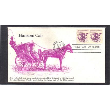 FDC KMC Eventure 1904 10.9c Hansom Cab Pair (Cachet-U/A) CV00175