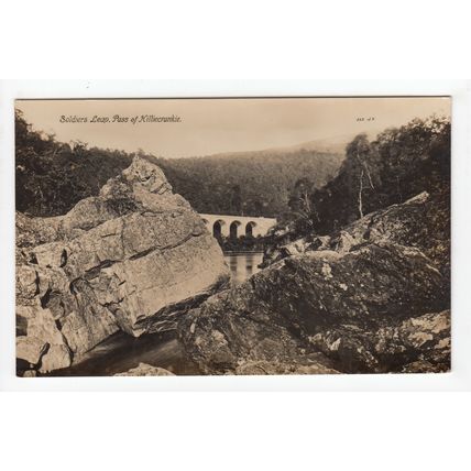 Soldier's Leap Pass of Killiecrankie Perthshire RP Postcard 513
