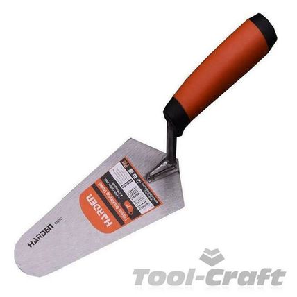 HARDEN 620238 gauging bricklaying trowel 200mm, 8", carbon steel, soft grip