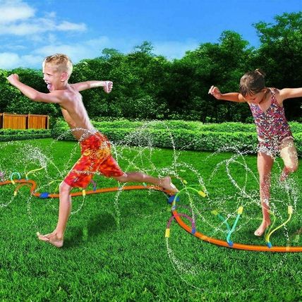 Banzai Wiggling Water Sprinkler Toy Kids Splash Summer Backyard Outdoor Spray Fu
