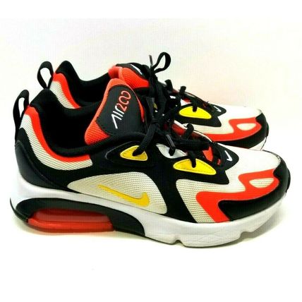 Nike Air Max 200 AT5627-005 White Black Crimson Youth Boy's Shoes 5Y (G25)