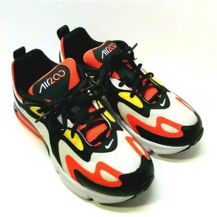 Nike Air Max 200 AT5627-005 White Black Crimson Youth Boy's Shoes 5Y (G25)