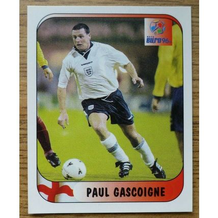 Paul Gascoigne Merlin Euro 96 Withdrawn 'Action Shot' Sticker #021 England