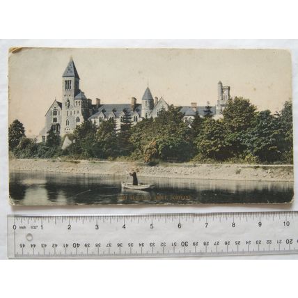 vintage large postcard Fort Augustus Abbey, Scotland