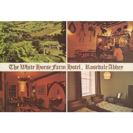 The White Horse Farm Hotel Rosedale Abbey Yorkshire Postcard