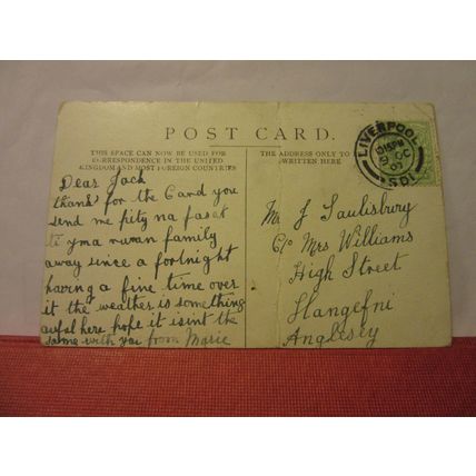EXCHANGE, LIVERPOOL, used antique postcard 1907 pm =