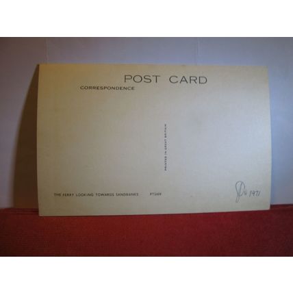 SANDBANKS FERRY, POOLE, DORSET unused postcard dated 1971 =