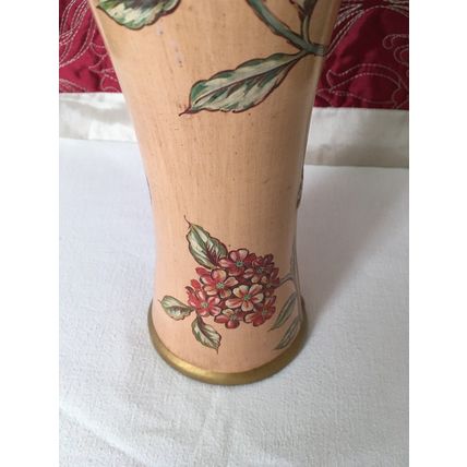 Decorative Feminine Shape Gold Pink Green Red Colourful 17.5” Vase