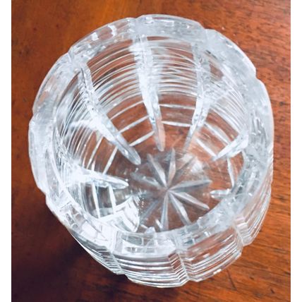 WATERFORD Crystal Cut Glass TRALEE, LADDER TEARDROP 7" Vase - Vintage