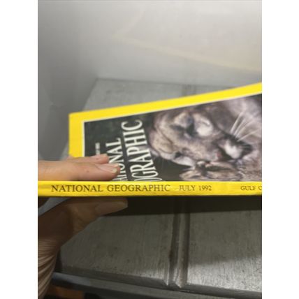 National Geographic Magazine July 1992 Mountain Lions - Vintage Collectable