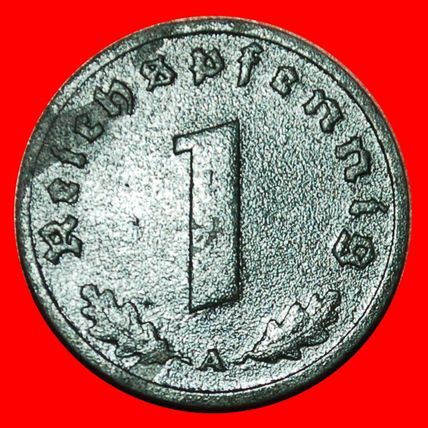Ⰶ SWASTIKA (1940-1945): GERMANY ★ 1 PFENNIG 1945A UNCOMMON!★LOW START★NO RESERVE