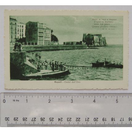 vintage postcard Napoli, Castel dell'Ovo