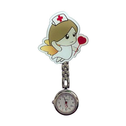 Nurses' Watch Quartz Watch Brooch Tunic Fob Pocket Watch Pendant Harajuku New UK