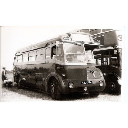 Black & White Photograph of London Transport - FJJ 774
