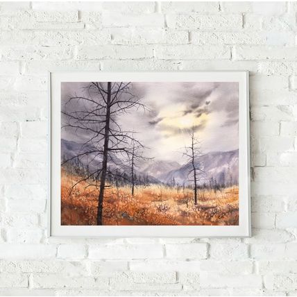 Landscape Watercolor Painting