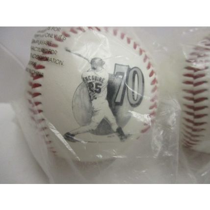1998 World Series Baseballs Ohtani,Mark McGwire #25,Mark McGwire September 8 #62
