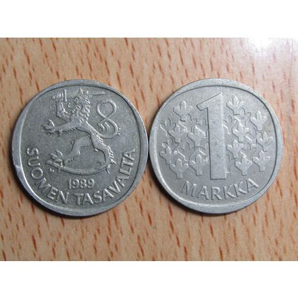 Finland 1989 1 Markka Coin