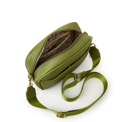 Women's Small Classy Crossbody Purse Leather Satchel Bags Green