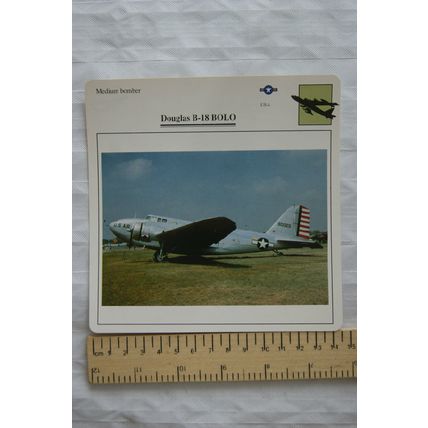 Douglas B-18 Bolo - USA - Medium Bomber - Collectors Club Card