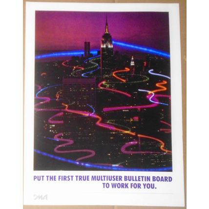 CHAIRMAN - First true multi-user bulletin board [1989] Promo brochure.