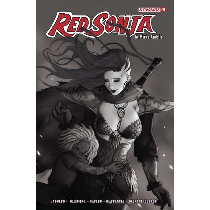 Red Sonja: #11 Lesley Leirix Li - B&W (1:10) DYNAMITE