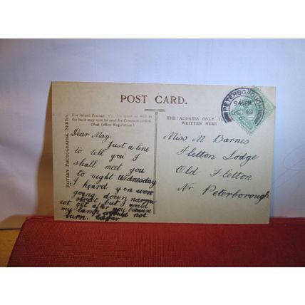 MISS EDNA? MAY, American singer, actress. used antique postcard RP c.1906 pm =