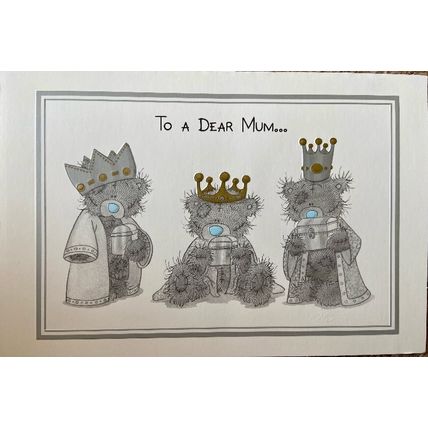 Vintage Me To You Tatty Teddy Mum Christmas Card With Paper Insert