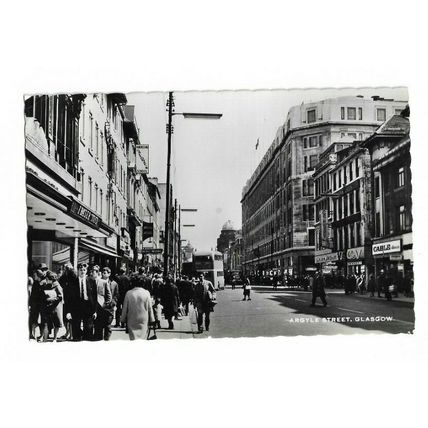 Argyle Street Glasgow. RP Postcard.