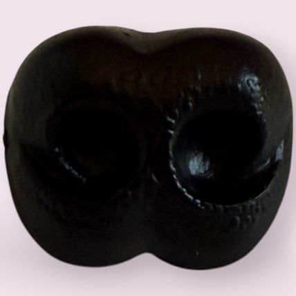 Safety Nose Teddy Bear 20mm Black with Metal Back Soft Toy Making Repairs EN71