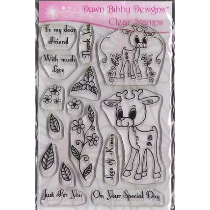 Dawn Bibby. Woodland Deer Stamp Set. Stamping Cardmaking Scrapbooking Crafts