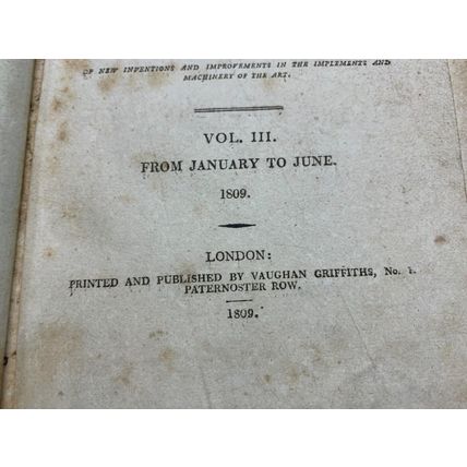 RARE* 1809 "THE AGRICULTURAL MAGAZINE" JANUARY TO JUNE 1809 ANTIQUE BOOK (T4)