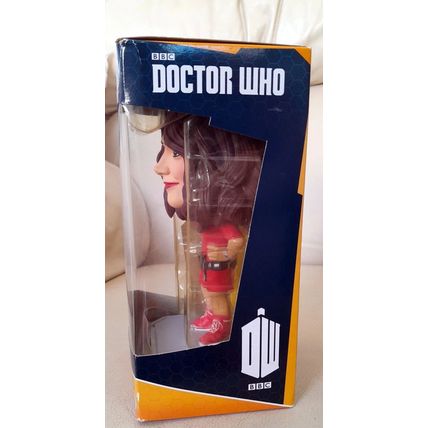DOCTOR WHO : CLARA OSWALD : 6" WACKY WOBBLER BOBBLE-HEAD : VINYL FIGURE