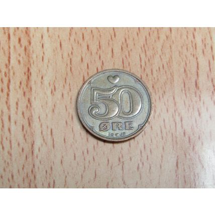 Denmark 1999 50 Ore Coin
