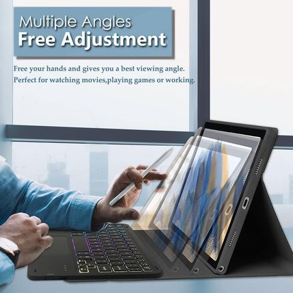 Backlit Touchpad Keyboard Case for Google Pixel Tablet 11 Inch 2023, DKAHOEE 3-Z