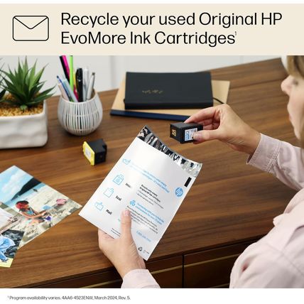 HP 936E High Yield Black Evomore Ink Cartridge for Printers | Works with Printer