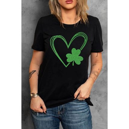 Black Clover Heart Shaped Graphic Tee
