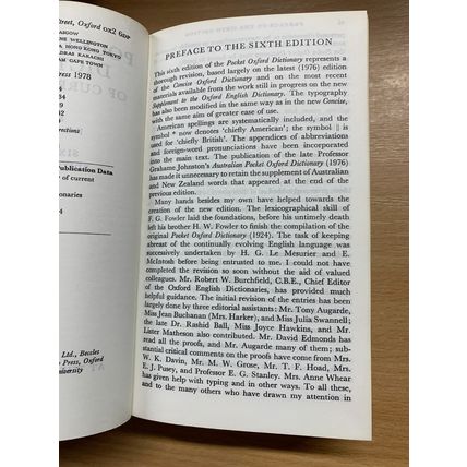 1978 THE POCKET OXFORD DICTIONARY OF CURRENT ENGLISH HB BOOK (P4)