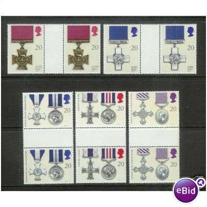 GB 1990 Gallantry Awards Gutter Pairs Unmounted Mint SG 1517-1520