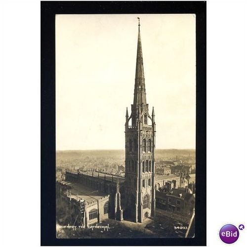 Warwickshire COVENTRY Cathedral Postcard by Photochrom (34093)