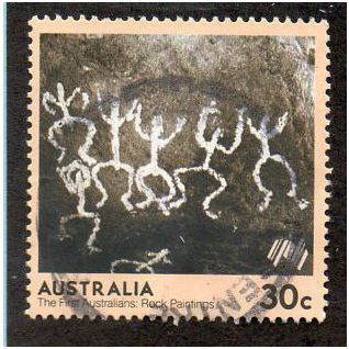AUS 1984 30c 'ROCK PAINTINGS' FINE USED (EBID14864)