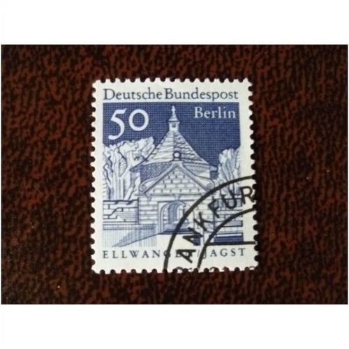 Germany West Berlin 1964 Architecture Ellwangen used FDI stamp SGB251 Castle