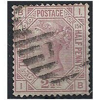 1879 SG141 2 1/2d Rosy-Mauve Plate 15 Good/Fine Used "IB".