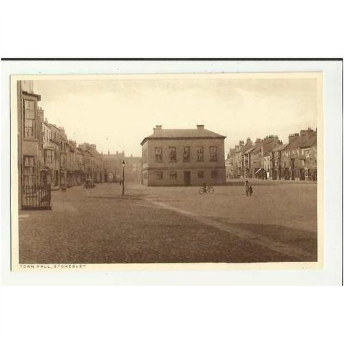Yorkshire STOKESLEY Town Hall Postcard by Richardson's